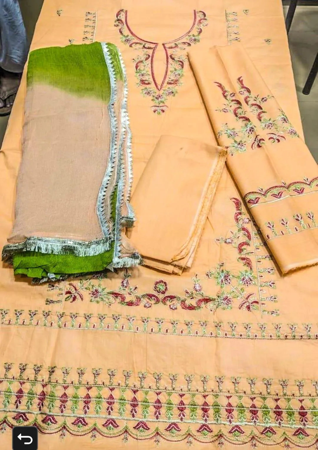 3 Pcs Women's Unstitched Embroidered Suit ,Dreesio